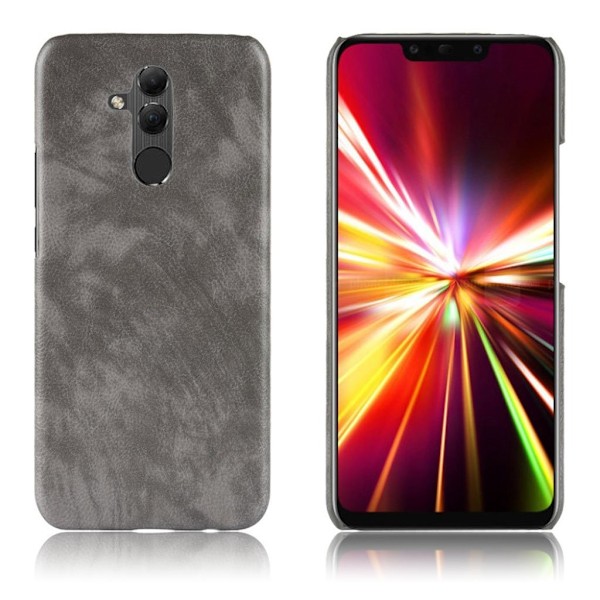Huawei Mate 20 Lite mobilskal plast syntetläder litchi textur - Grå Silvergrå