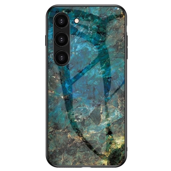 Fantasy Marmor Samsung Galaxy S23 Plus skal - Smaragd Marmor Grön