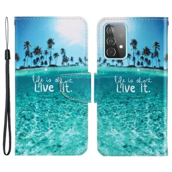 Wonderland Samsung Galaxy A33 5G flip etui - Tid Ved Havet Blue