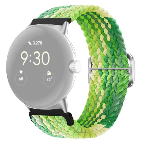 Google Pixel Watchin nylonkellohihna - Lime Green