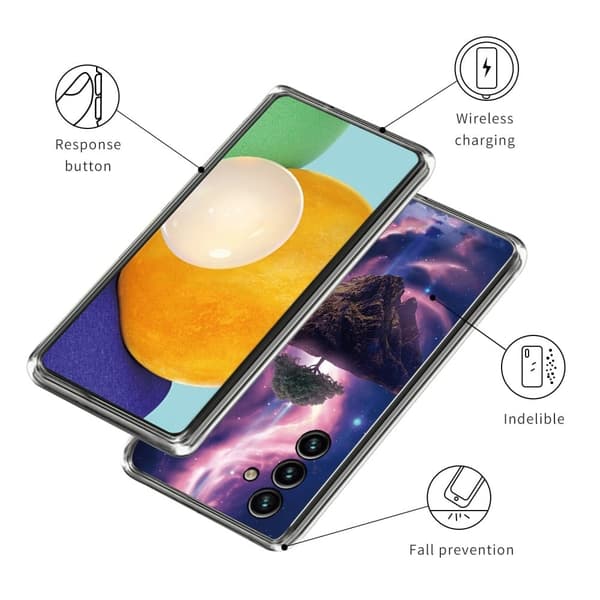 Deco Samsung Galaxy A24 4G Suojakotelo - Aurora Night Purple