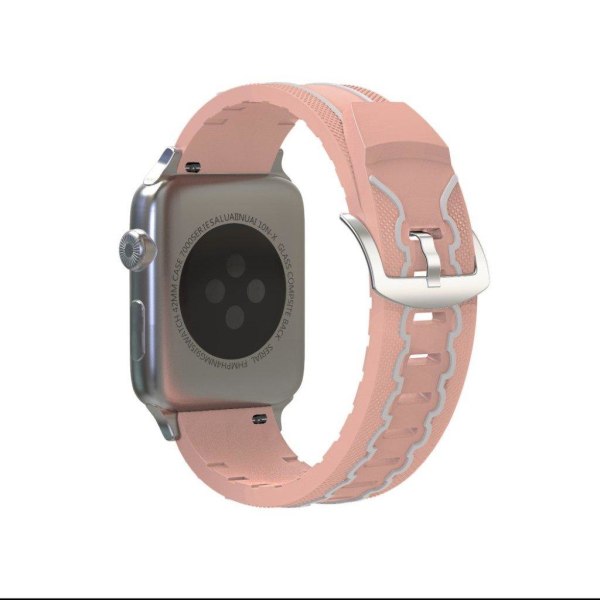Apple Watch Series 4 40mm ECG pattern silicone watch band - Pink Pink