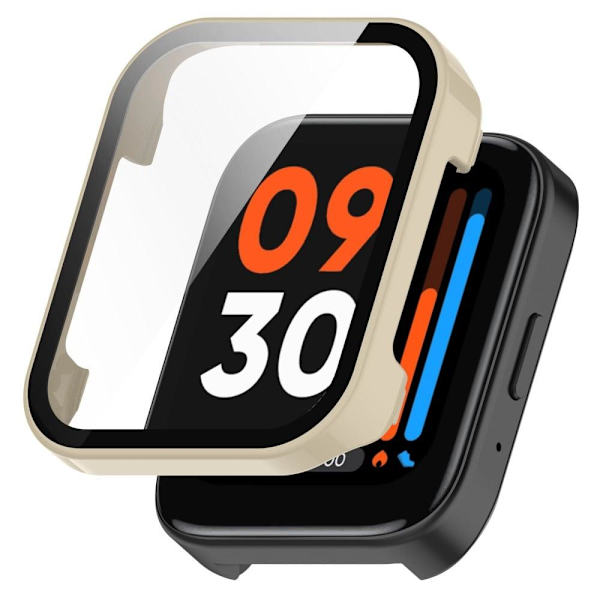Realme Watch 3:n suojus karkaistulla lasilla - Norsunluunvalkoinen Silver grey