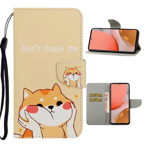 Wonderland Samsung Galaxy A72 5G Flip etui - Kat Yellow