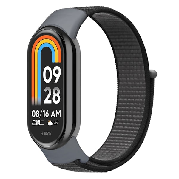 Xiaomi Smart Band 8 cool nylonrem - Ankargrå Silvergrå