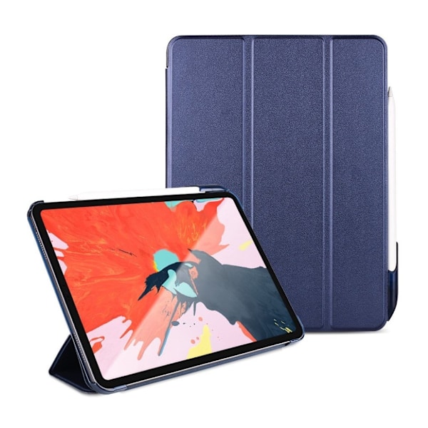 iPad Pro 11 tum (2018) tri-fold smart läderfodral - Blå Blå
