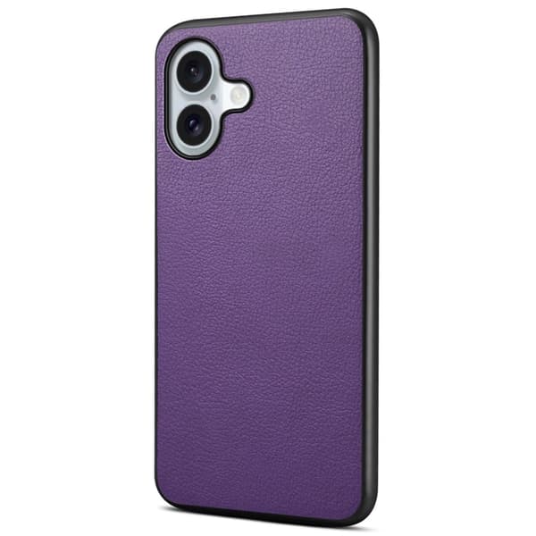 Matt og elegant iPhone 16-deksel med struktur - Lilla Purple