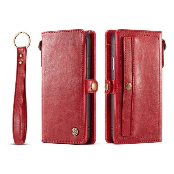 CaseMe 2-i-1 iPhone Xs Max fodral med plånbok - Röd Röd