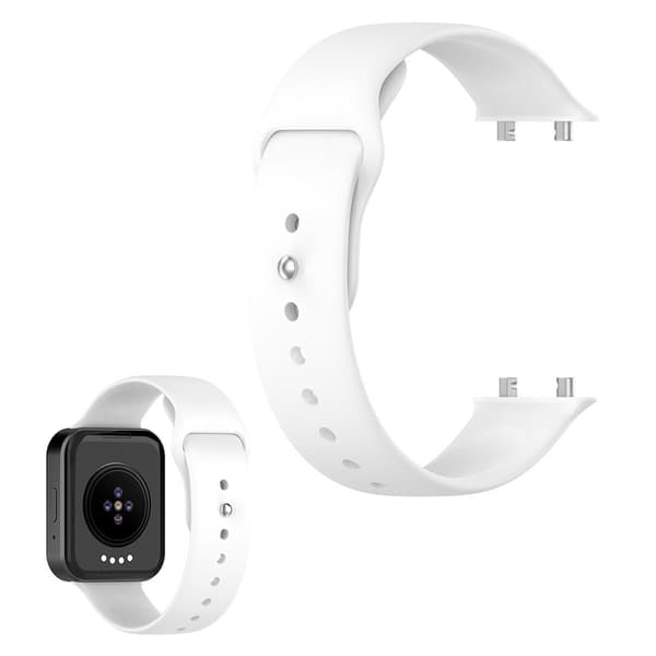 26 mm Meizu Watch klokkerem i silikon - Hvit White