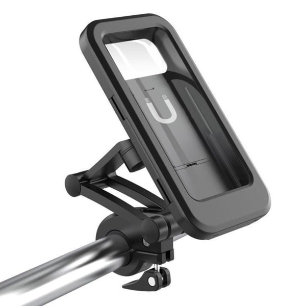 Universal bicycle handlebar phone holder - Black / Size: L Black