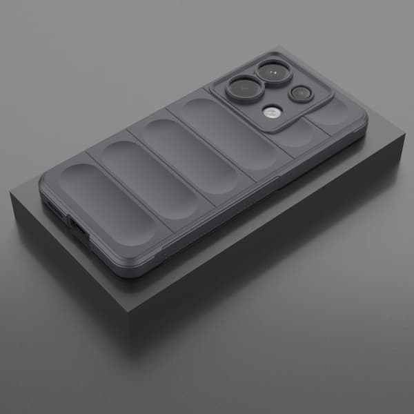 Blødt grebsformet Xiaomi Redmi Note 13 Pro 5G  cover - Mørkegrå Silver grey