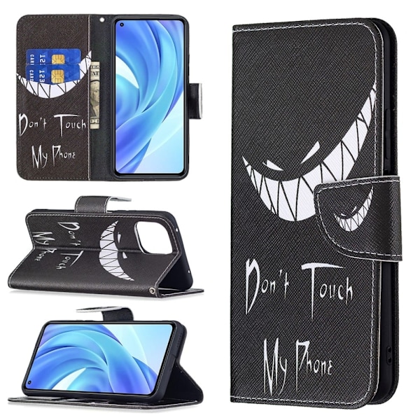 Wonderland Xiaomi 11 Lite 5g Ne / Mi 11 Lite 5g / 11 Lite Flip Etui - Don't Touch My Phone Black