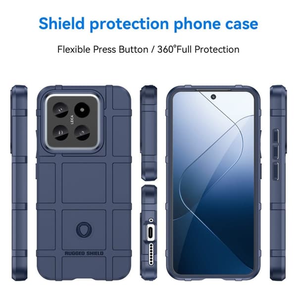 Rugged Shield Xiaomi 14 deksel - Blå Blue