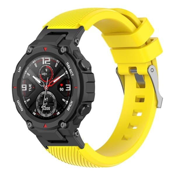 Amazfit T-Rex Pro / T-Rex / Ares twill tekstur silikone urrem - Gul Yellow