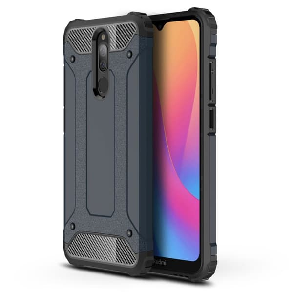 Armour Guard cover - Xiaomi Redmi 8 / 8A – Mørkeblå Blue