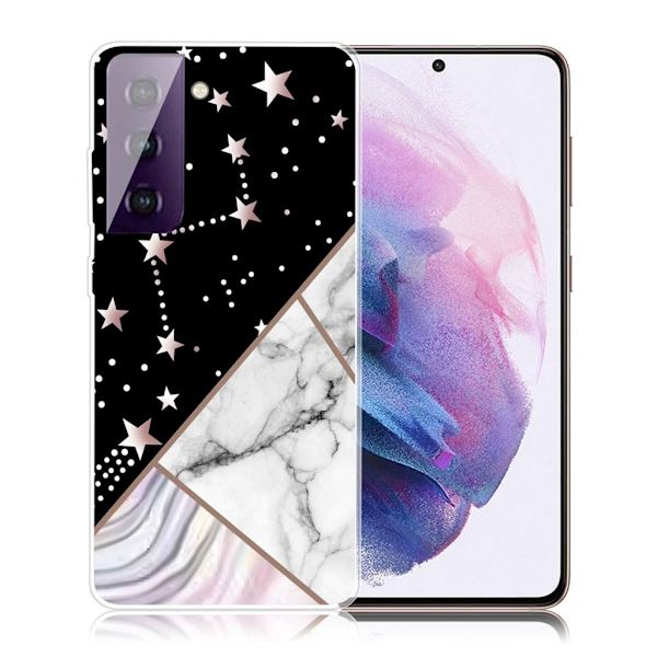 Marble Samsung Galaxy S21 FE Etui - Constellation Klinkekule Tile Multicolor