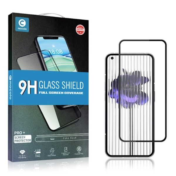 MOCOLO HD Nothing Phone (1) skærmbeskytter i hærdet glas - Sort Udgave Transparent
