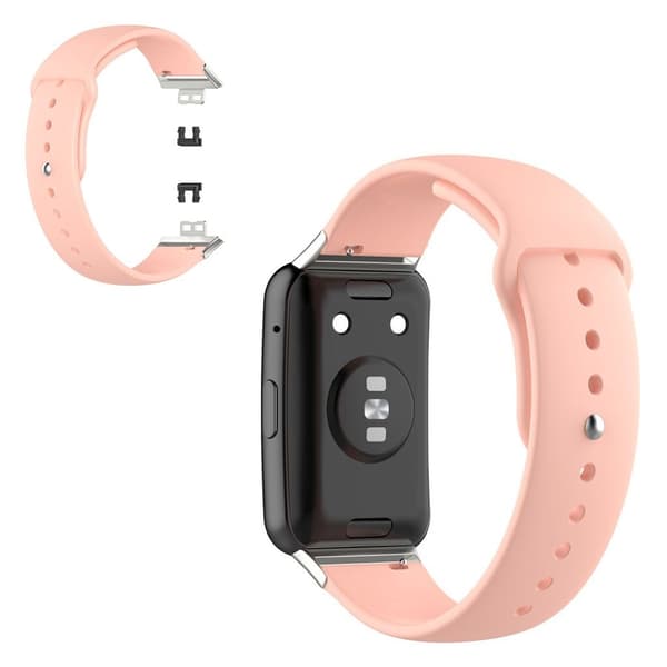 Huawei Watch Fit simple silicone watch band - Pink Rosa