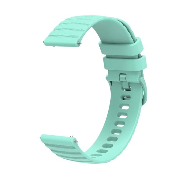 22 mm universal klockarmband i silikon med korniga prickar - Teal Grön Grön