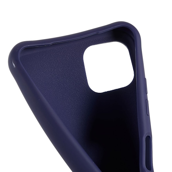 Tunt TPU-fodral med matt yta och justerbar rem för Samsung Galaxy A22 5G - Mörkblå Blå