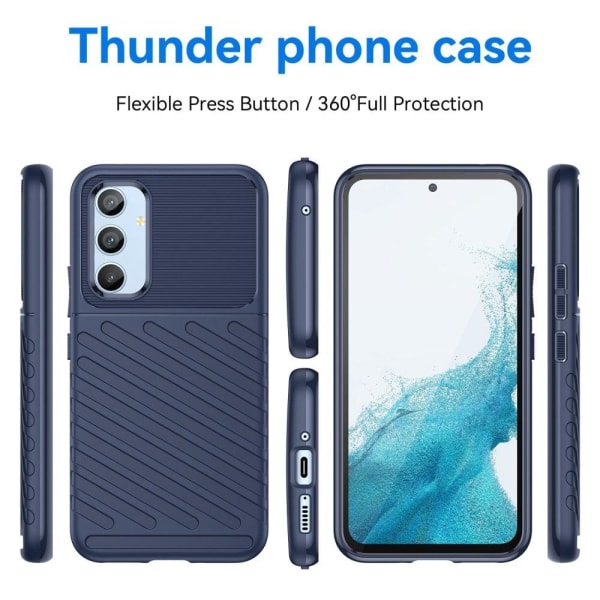 Thunder Samsung Galaxy A54 Etui - Blå Blue