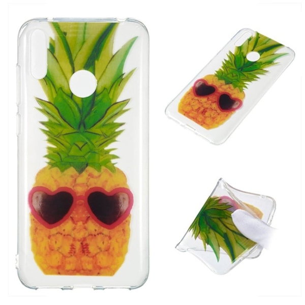 Huawei Y7 2019 mønstret etui - Ananas Multicolor