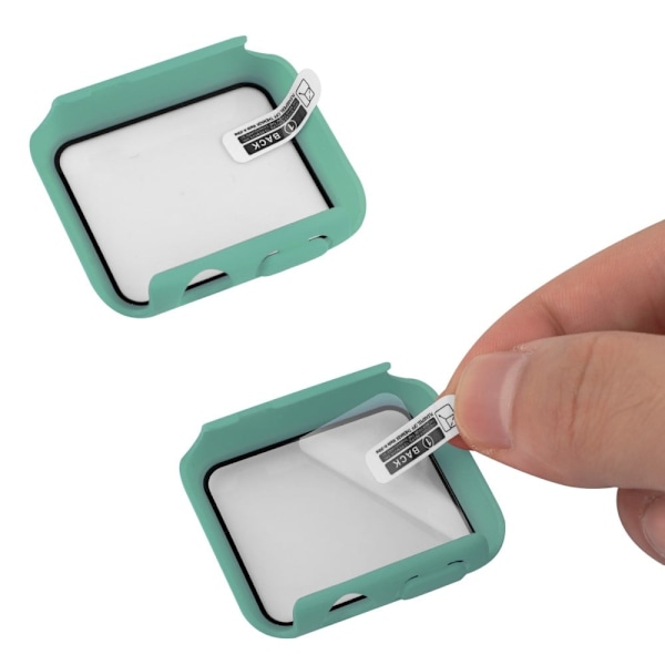Apple Watch SE 2022 (44mm) cover with tempered glass screen protector - Green Grön