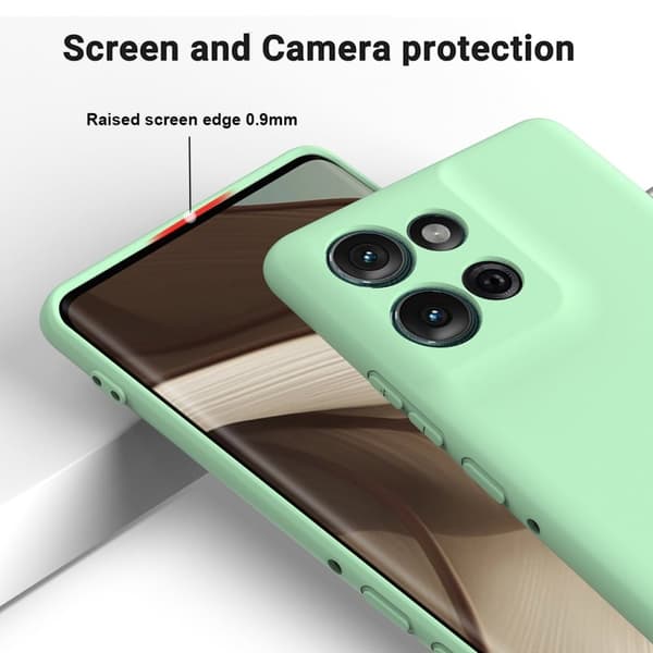 Matte Liquid Motorola Moto G75 silikone cover - Grøn Green