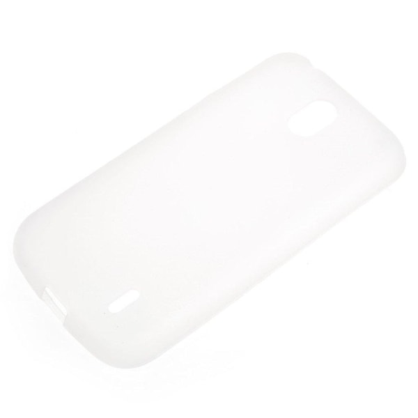 Nokia 1 mobiletui i silikone- og plastik med mat overfalde - Hvi White