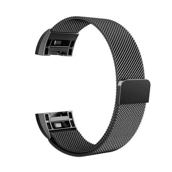 Fitbit Charge 2 Elegant justerbart klockband - Svart Svart