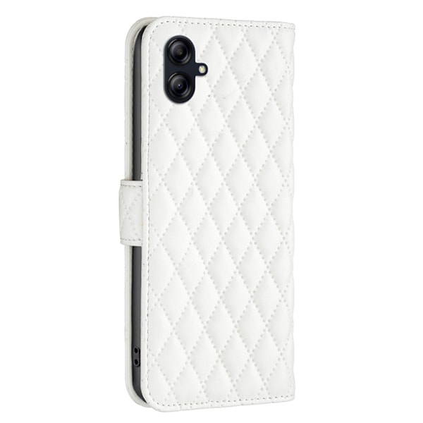 Rhombus mat Samsung Galaxy A04e flip etui - Hvid White