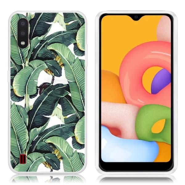 Deco Samsung Galaxy A01 skal - Blad Grön