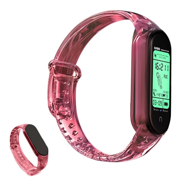 Xiaomi Mi Smart Band 4 / 3 cool farveændring urrem - Rød Red