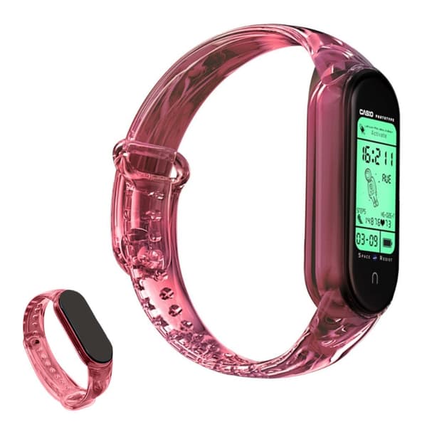 Xiaomi Mi Smart Band 4 / 3 kul fargeendring klokkerem - Rød Red