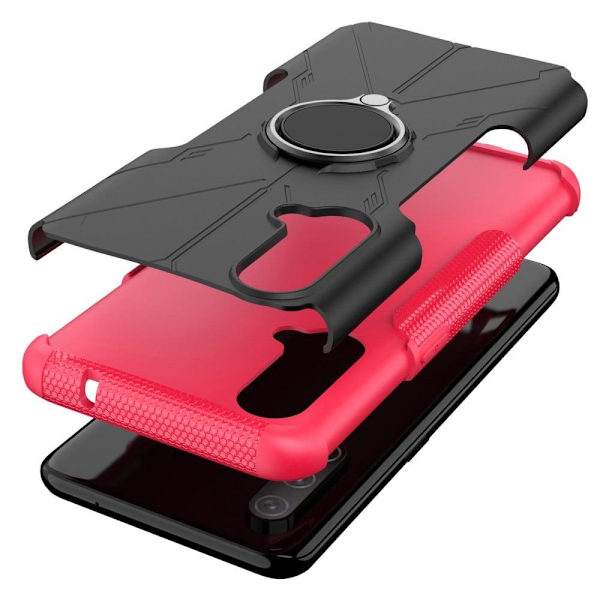 Kickstand-skydd med magnetiskt ark för OnePlus Nord CE 5G - Ros Rosa