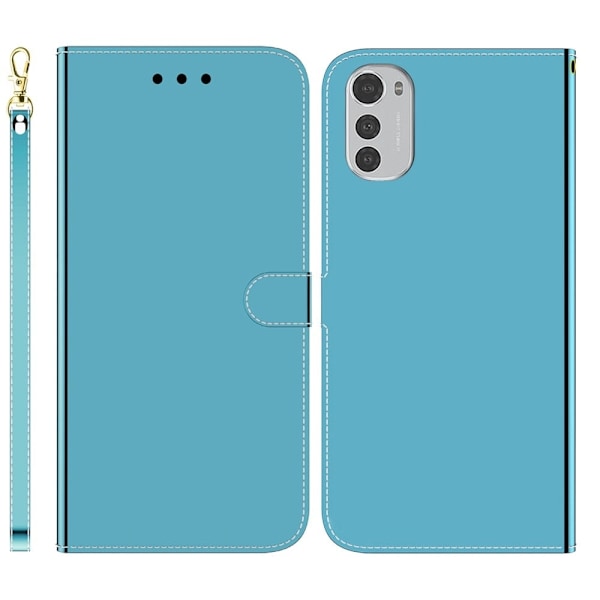 Mirror Motorola Moto E32 flip case - Sininen Blue