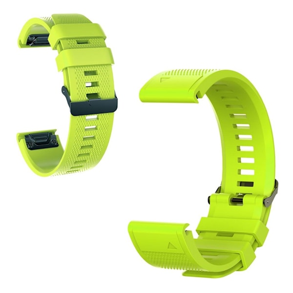Garmin Fenix 6X / 6X Pro / Fenix 5X / Fenix 5X Plus klockarmband i silikon - Grön Grön