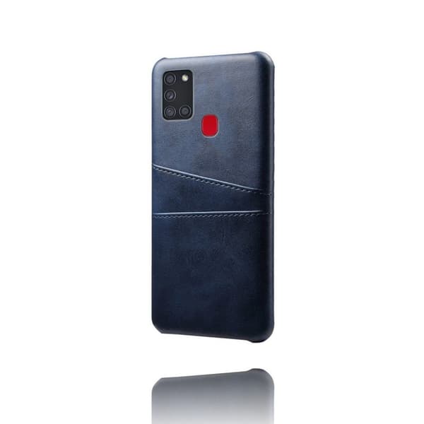 Dual Card Samsung Galaxy A21s kotelot - Sininen Blue
