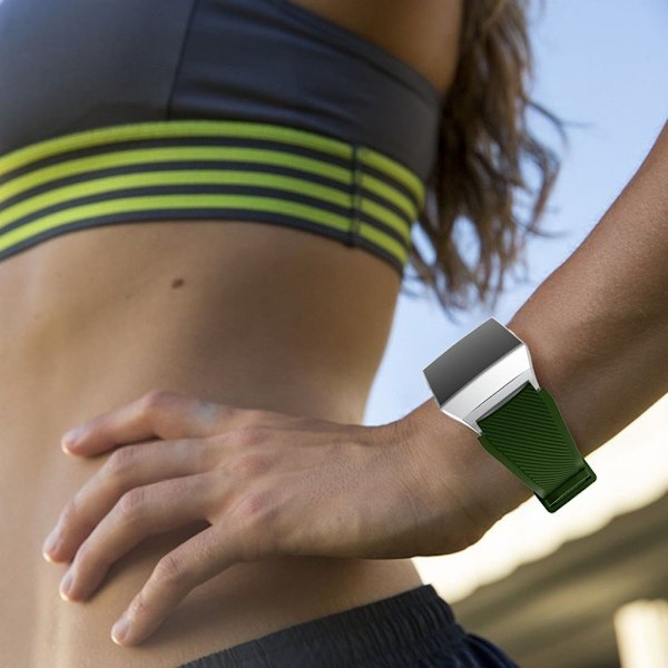 Fitbit Ionic Mjukt silikon klockband - Grön Grön