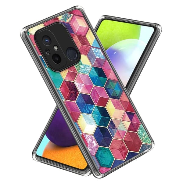 Deco Xiaomi Redmi 12C kotelot - Värikäs Lohkot Multicolor