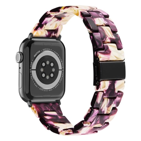 Apple Watch (41mm) resin style watch strap - Purple White Mix multifärg