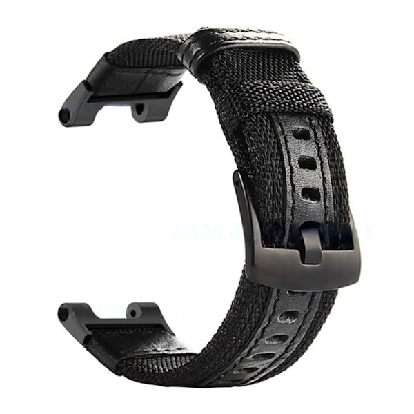 Amazfit T-Rex Pro / T-Rex / Ares klockarmband i nylon - Svart Svart
