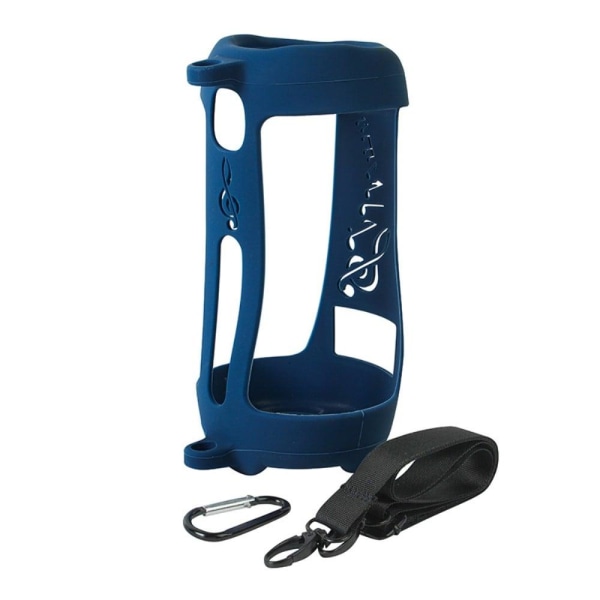 JBL Pulse 5 silicone cover with strap and carabiner - Navy Blue Blue