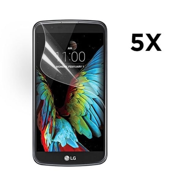 LG K10 Erittäin Kirkas LCD Näytön Suojakalvo (5kpl pakkaus) Transparent