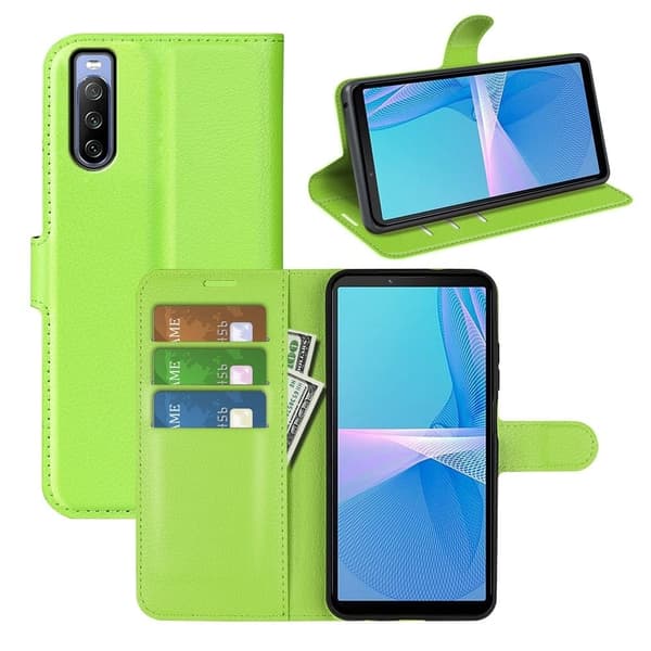 Classic Sony Xperia 10 IV flip etui - Grønn Green