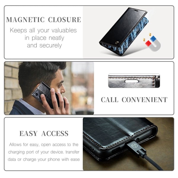 CaseMe Xiaomi Poco X5 / Redmi Note 12 Smooth Etui - Sort Black