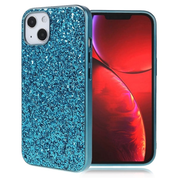 Glitter iPhone 13 skal - Blå Blå