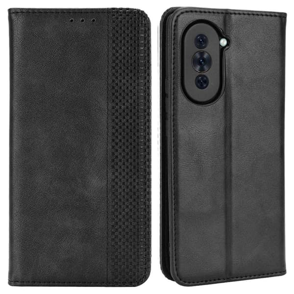 Bofink Vintage Huawei Nova 10 Pro Læretui - Svart Black