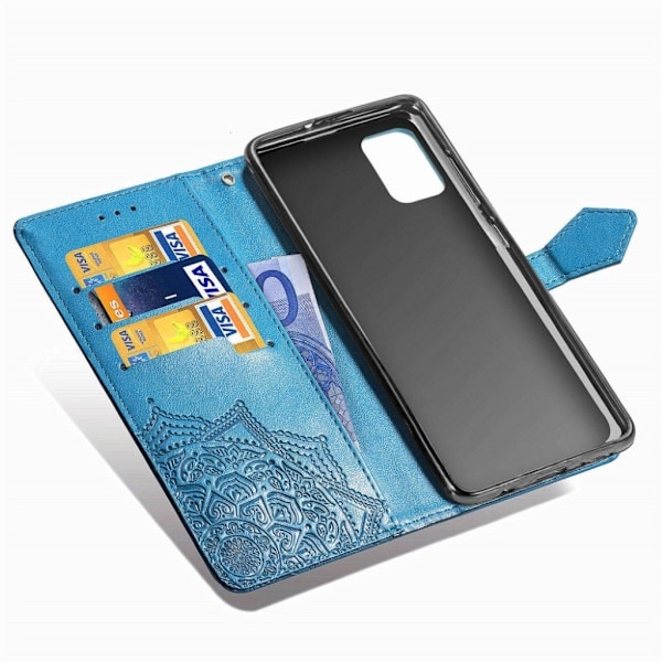 Mandala Samsung Galaxy A71 5G Flip Etui - Blå Blue