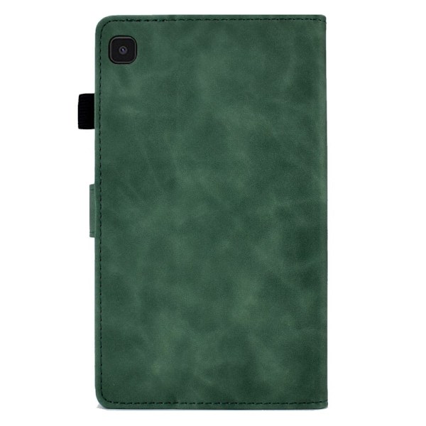 Samsung Galaxy Tab A7 Lite nahkakotelo, jossa on korttipaikat - Vihreä Green